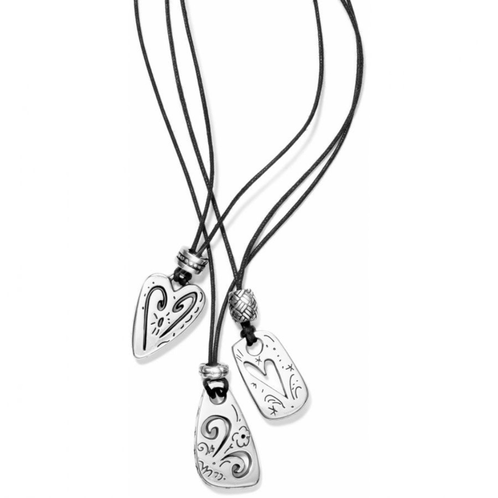 Brighton Silver Layered Brazilian Multi Charm Necklace